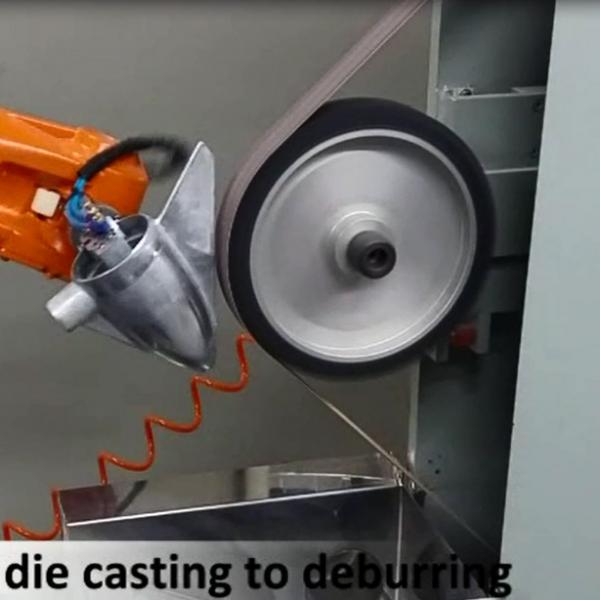 Die-casting to deburring for motor case